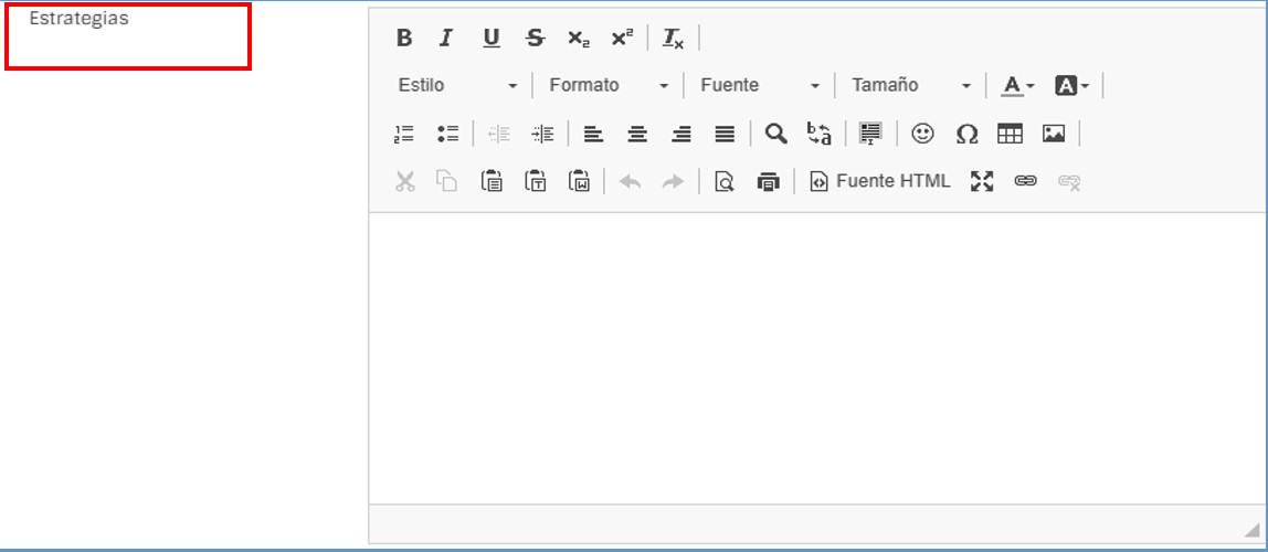 pantalla estrategias