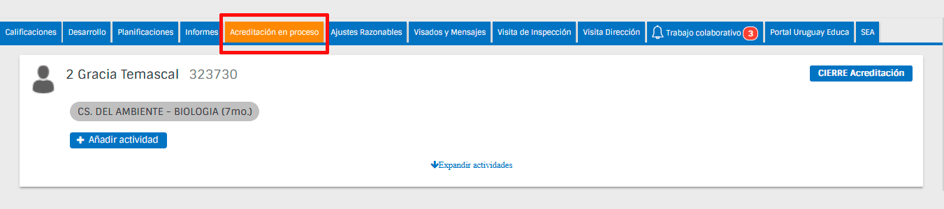 imagen bloque con su número de estudiante, nombre y documento